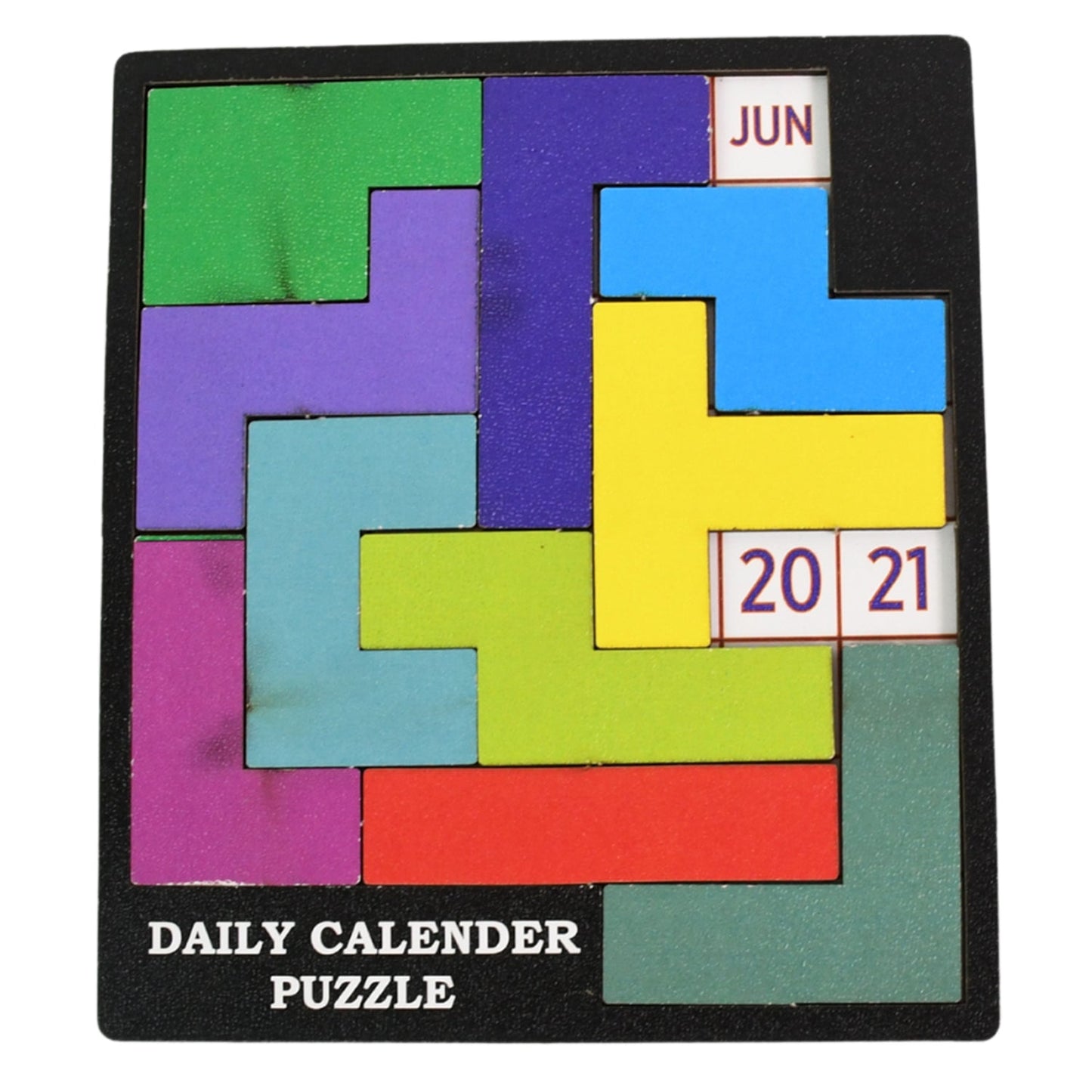 Wooden Daily Calendar Puzzle (Multicolor / 1 Set) SWASTIK CREATIONS The Trend Point