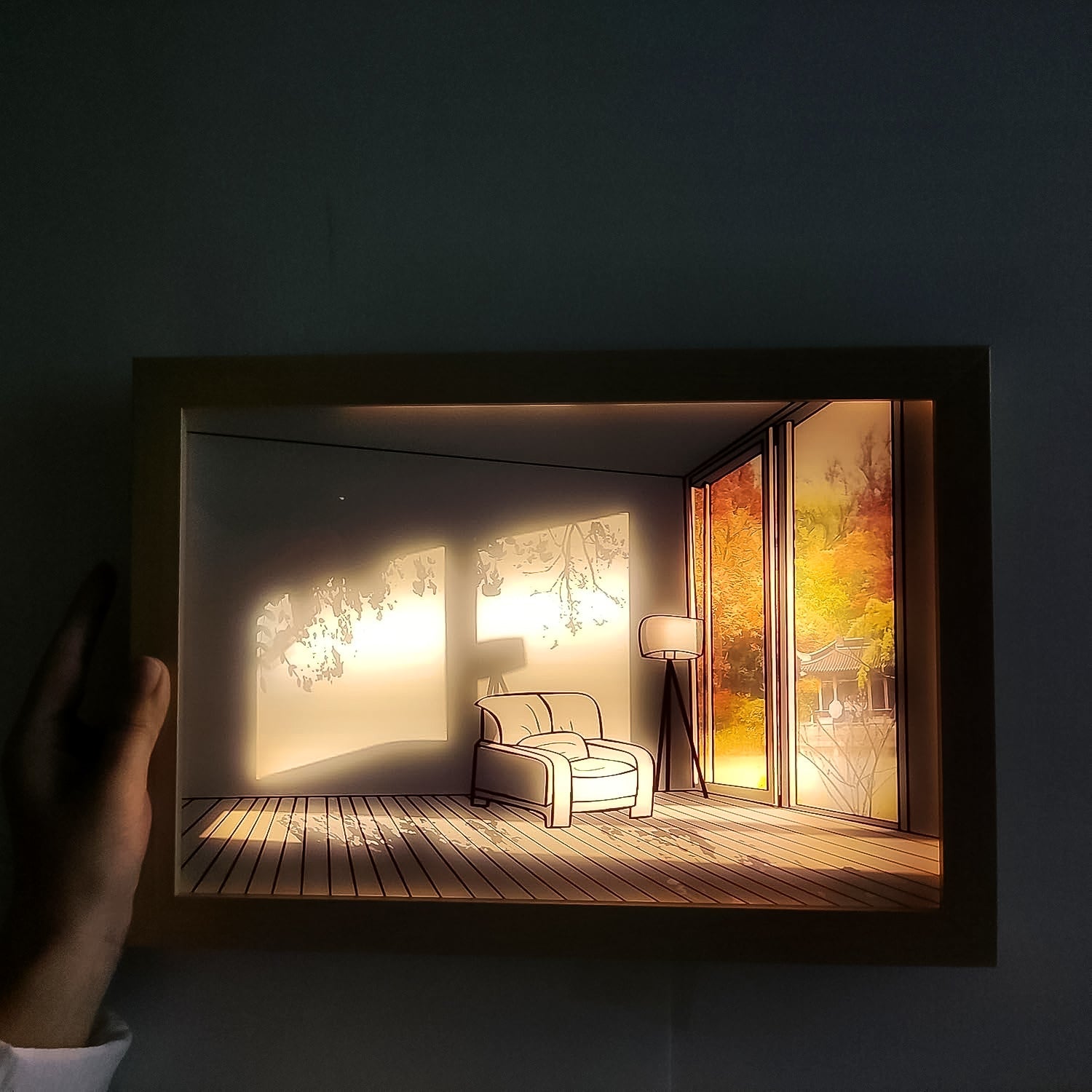 LED NightPainting Decoration Picture Frame Light (1 Pc / 20×15 CM)