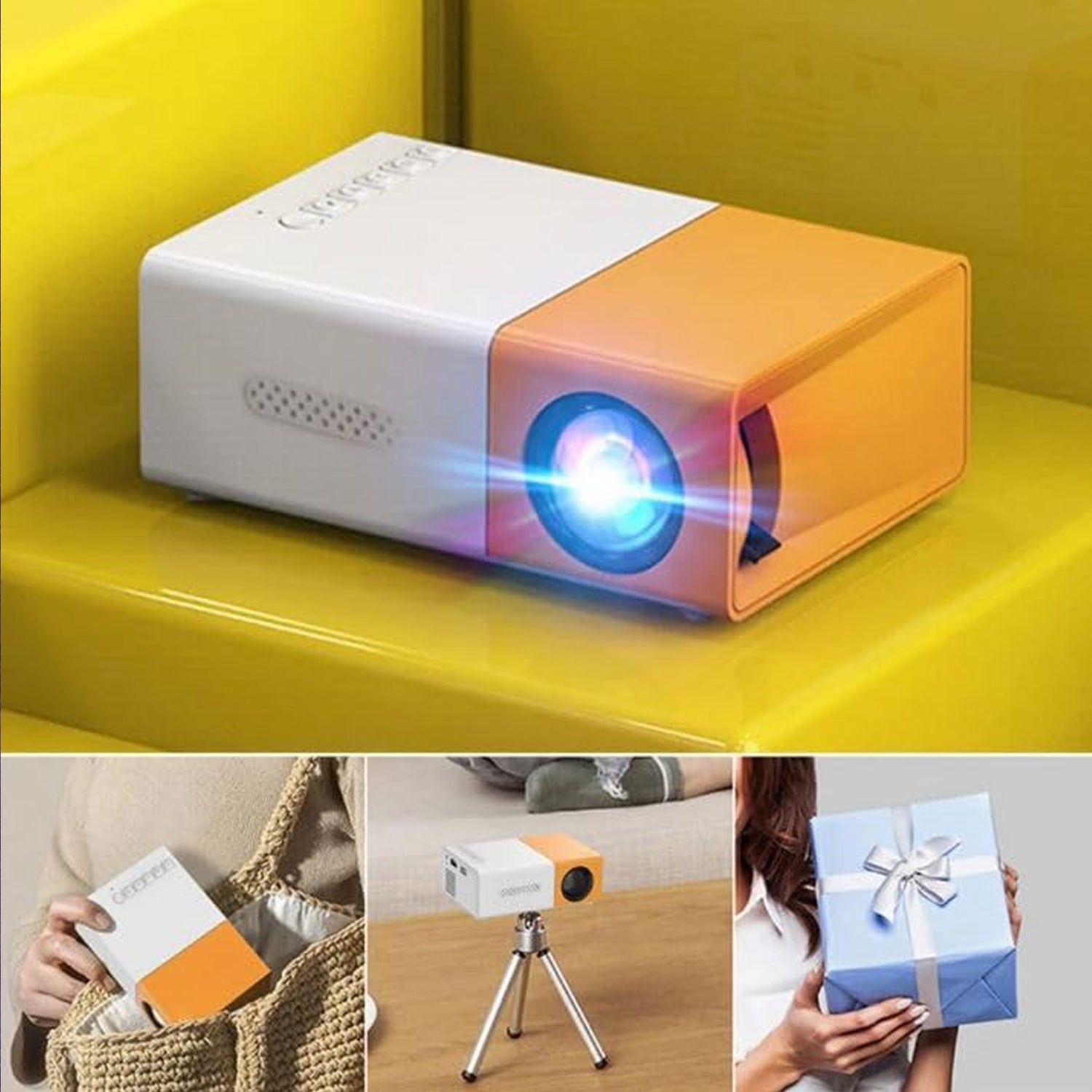 Mini Movie Projector, LCD Screen (1 Pc)