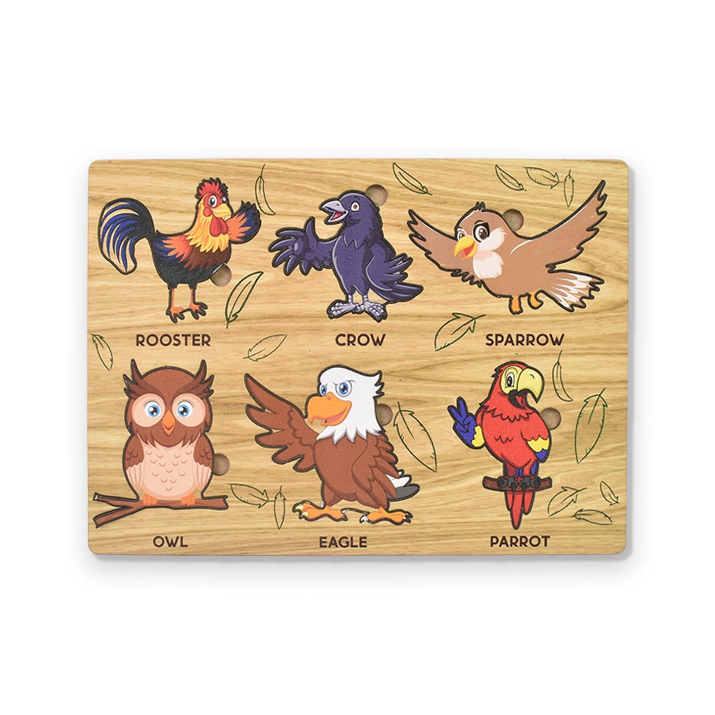 Lewo Wooden Bird Shape Puzzle Board SWASTIK CREATIONS The Trend Point