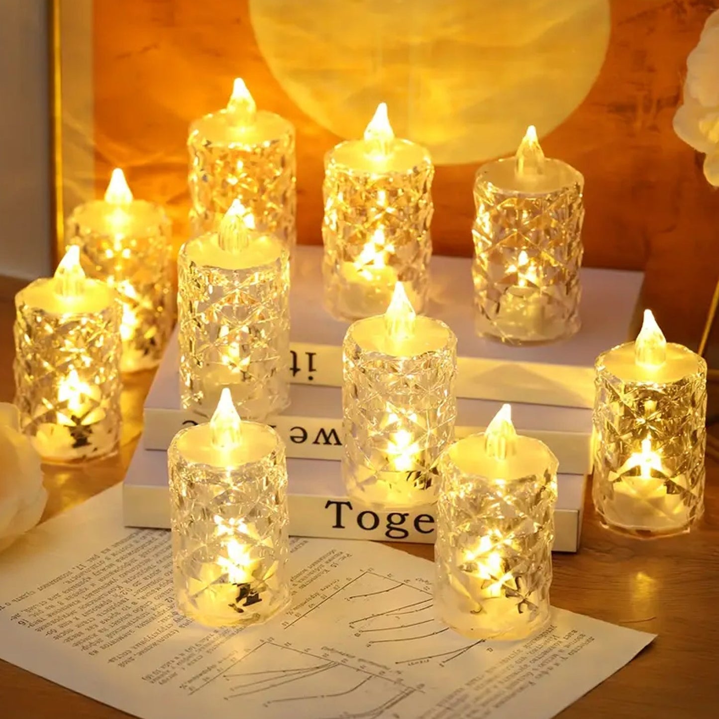 GlowAura LED Tea Lights SWASTIK CREATIONS The Trend Point