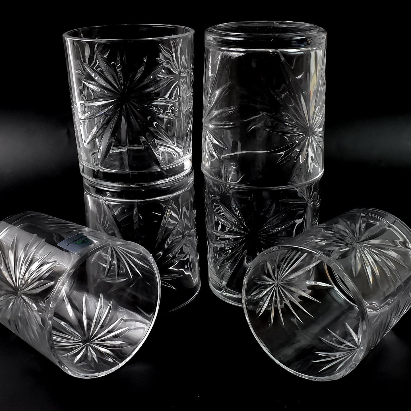 Glass Tumbler Set, Juice Glasses and Transparent Water (6 Pcs Set) SWASTIK CREATIONS The Trend Point