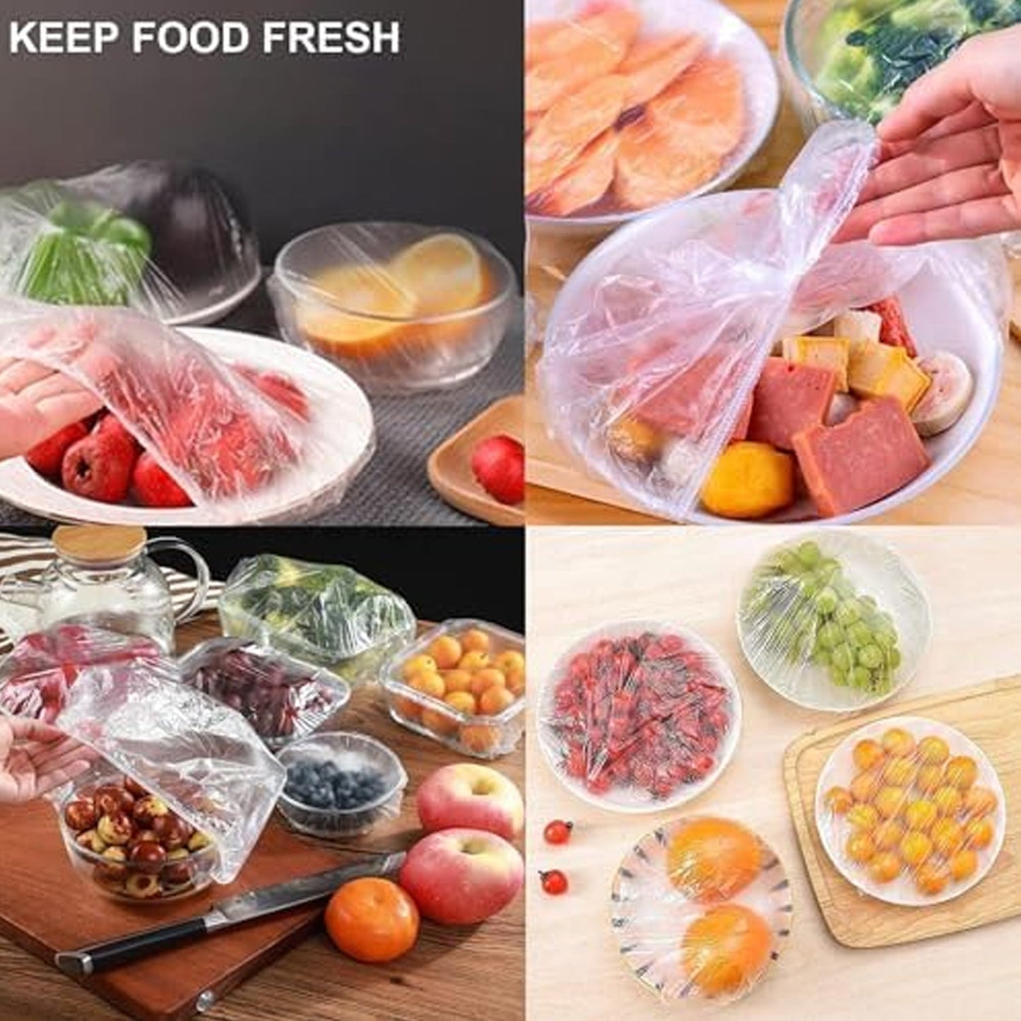 Disposable Elastic Food Storage Covers Bag (100 Pcs Set / Small) SWASTIK CREATIONS The Trend Point