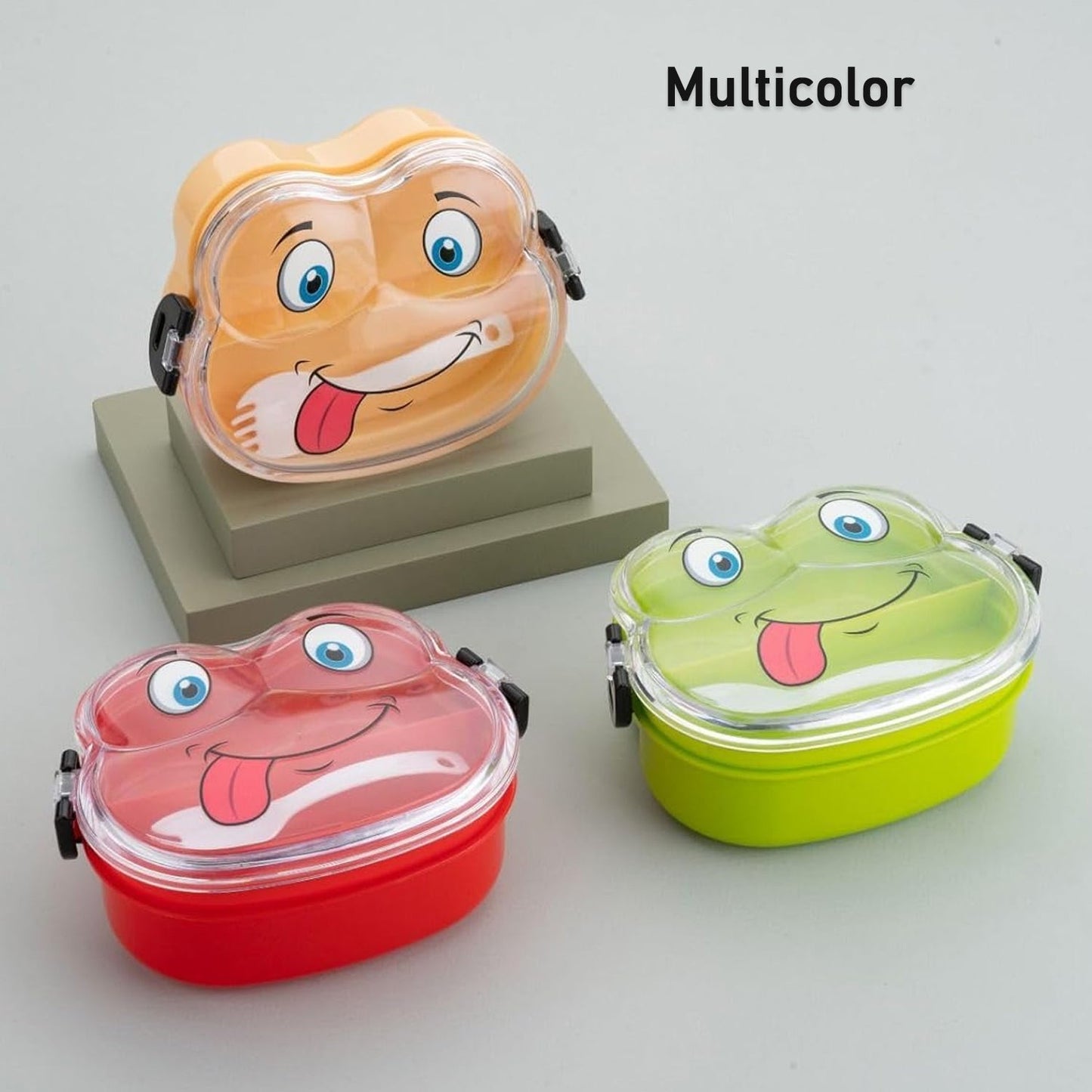 Frog Lunch Box with Two Layers and Spoon SWASTIK CREATIONS The Trend Point