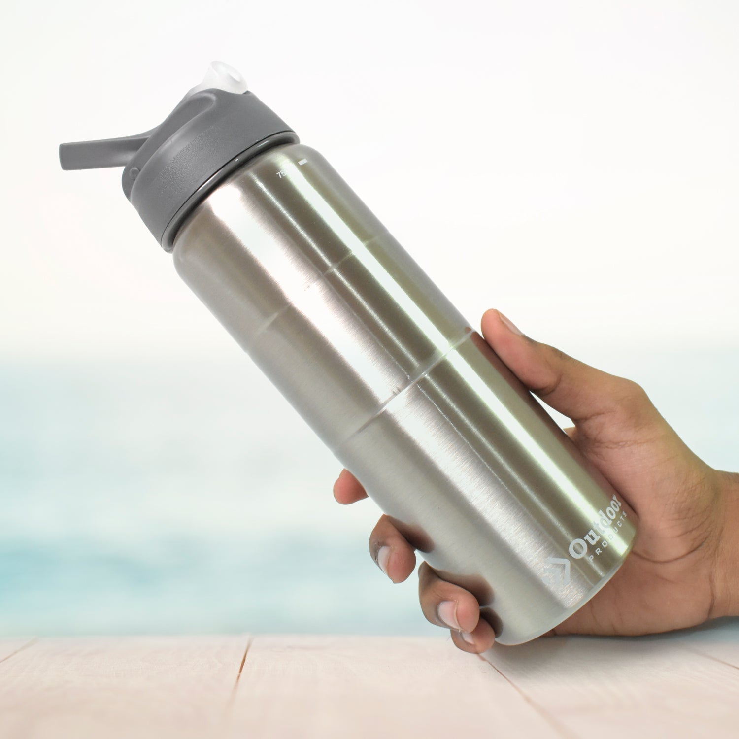 Steel Water Bottle | Fridge Water Bottle with straw (750ML)