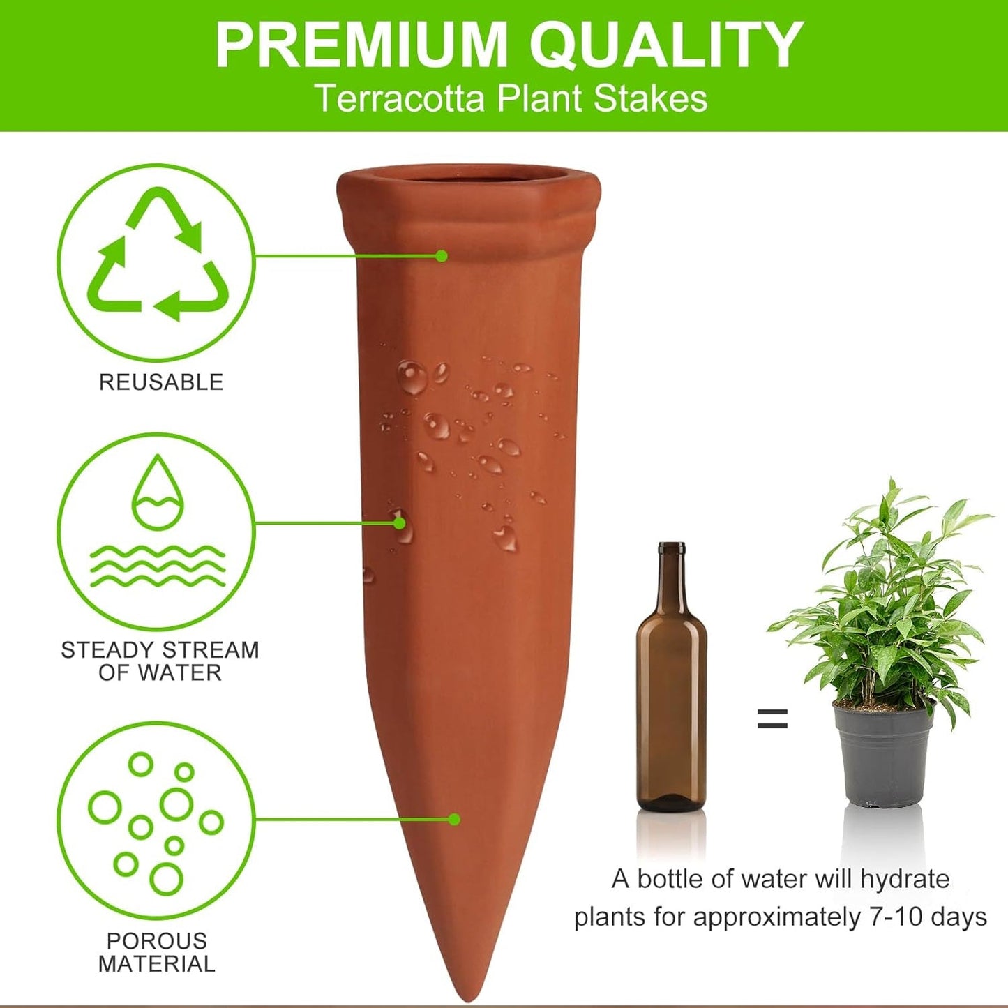 Self Plant Watering Spikes (4 Pcs Set) SWASTIK CREATIONS The Trend Point