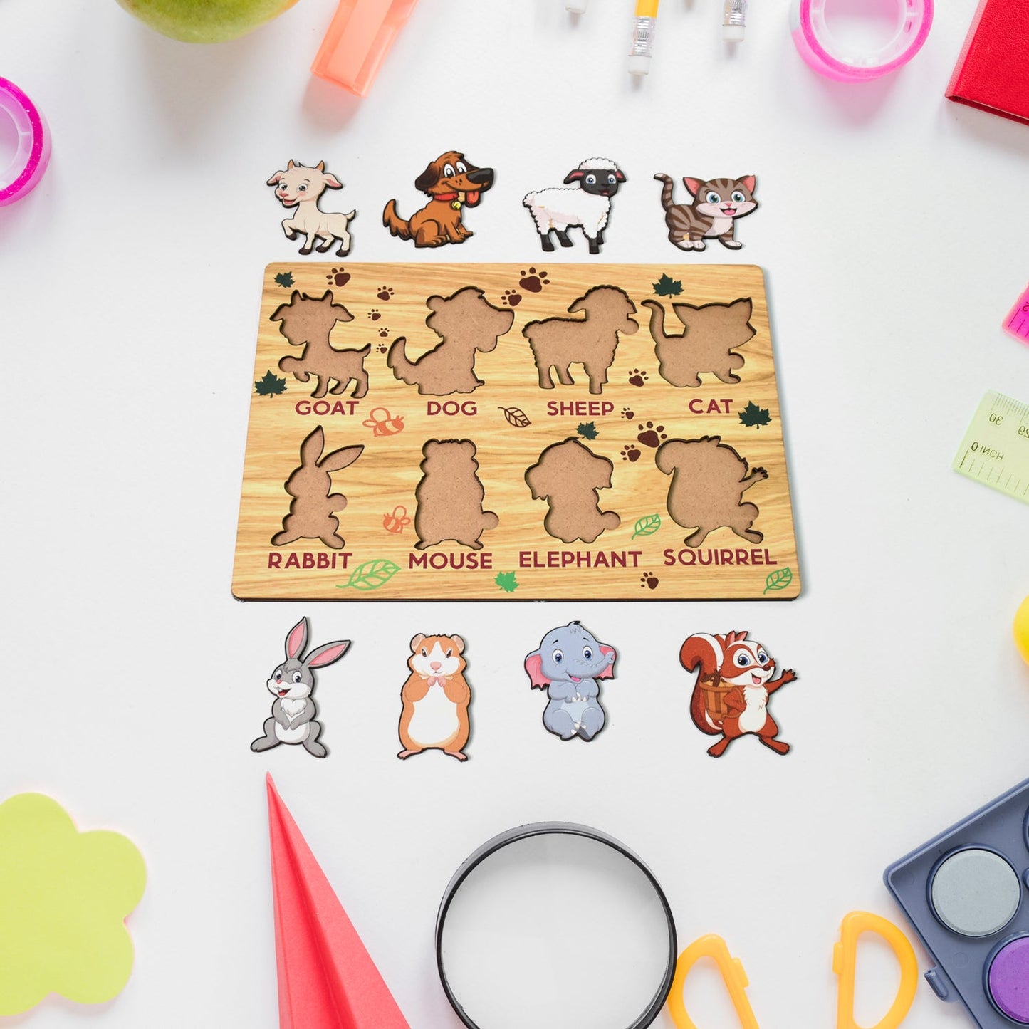 TOP BRIGHT Wooden Animal Jigsaw Puzzle SWASTIK CREATIONS The Trend Point