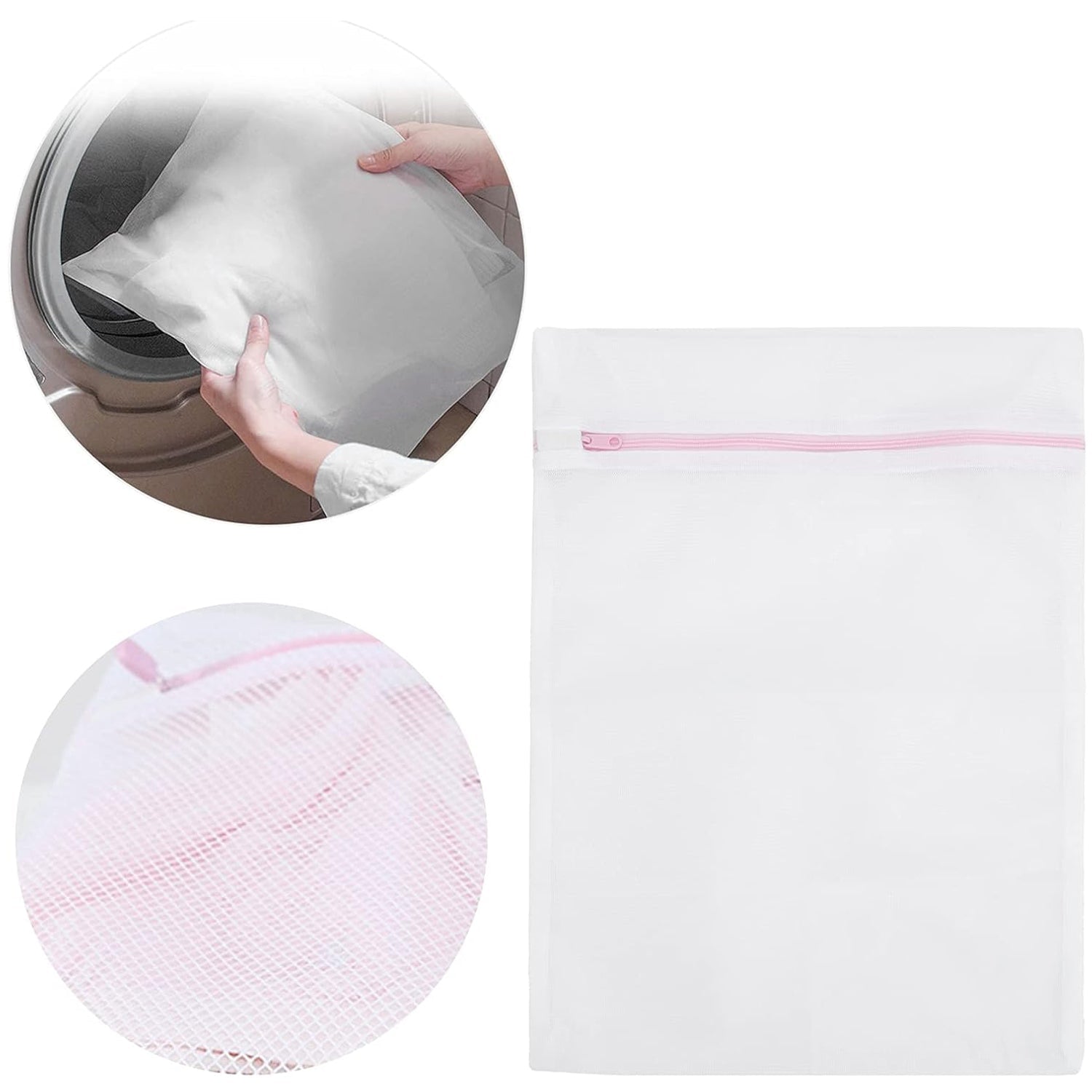 Reusable and Durable Zip Mesh Laundry Bag 3 Different Size (3 Pcs Set)