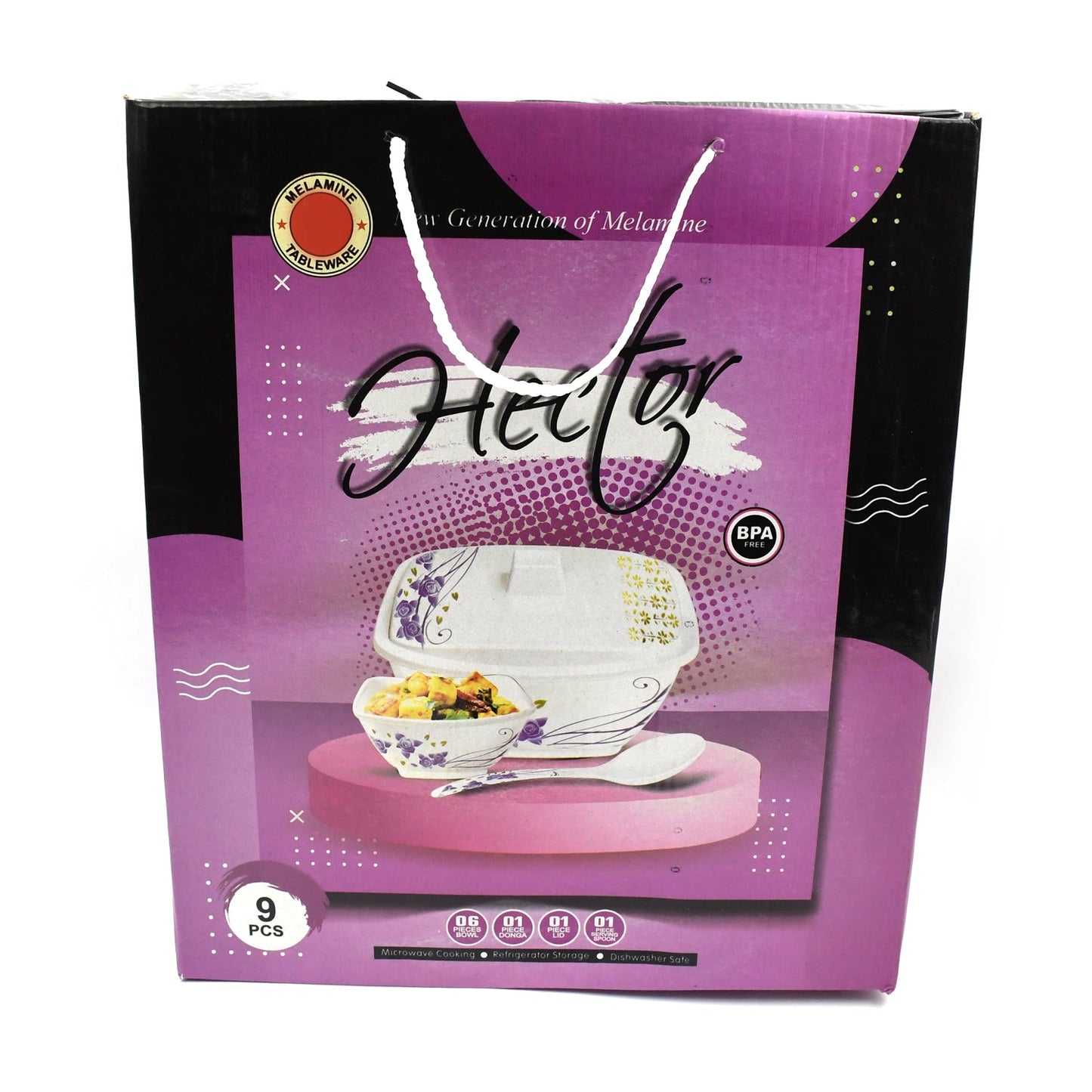 Hector High Quality Dinning Dinner / Pudding Set (9 Pcs set) SWASTIK CREATIONS The Trend Point