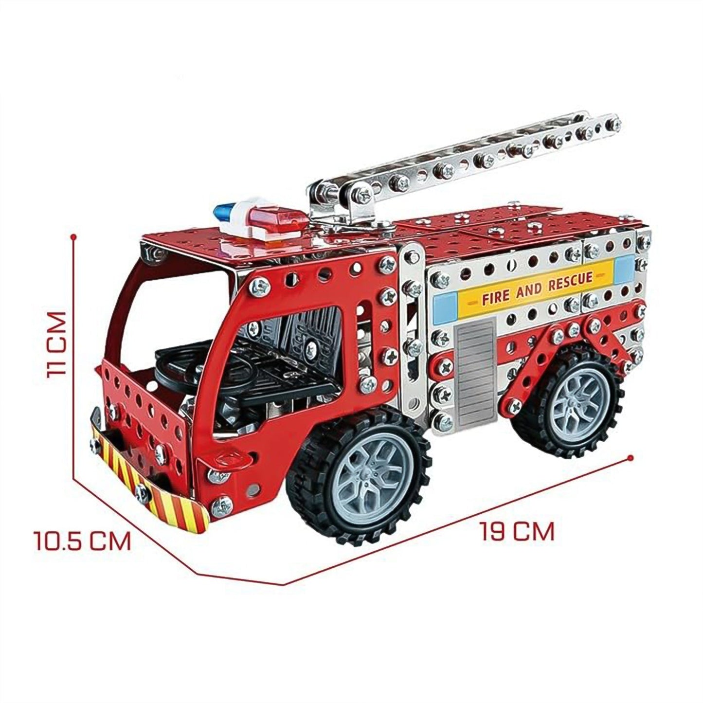 Creative Metal Fire Truck Building Set for Kids SWASTIK CREATIONS The Trend Point