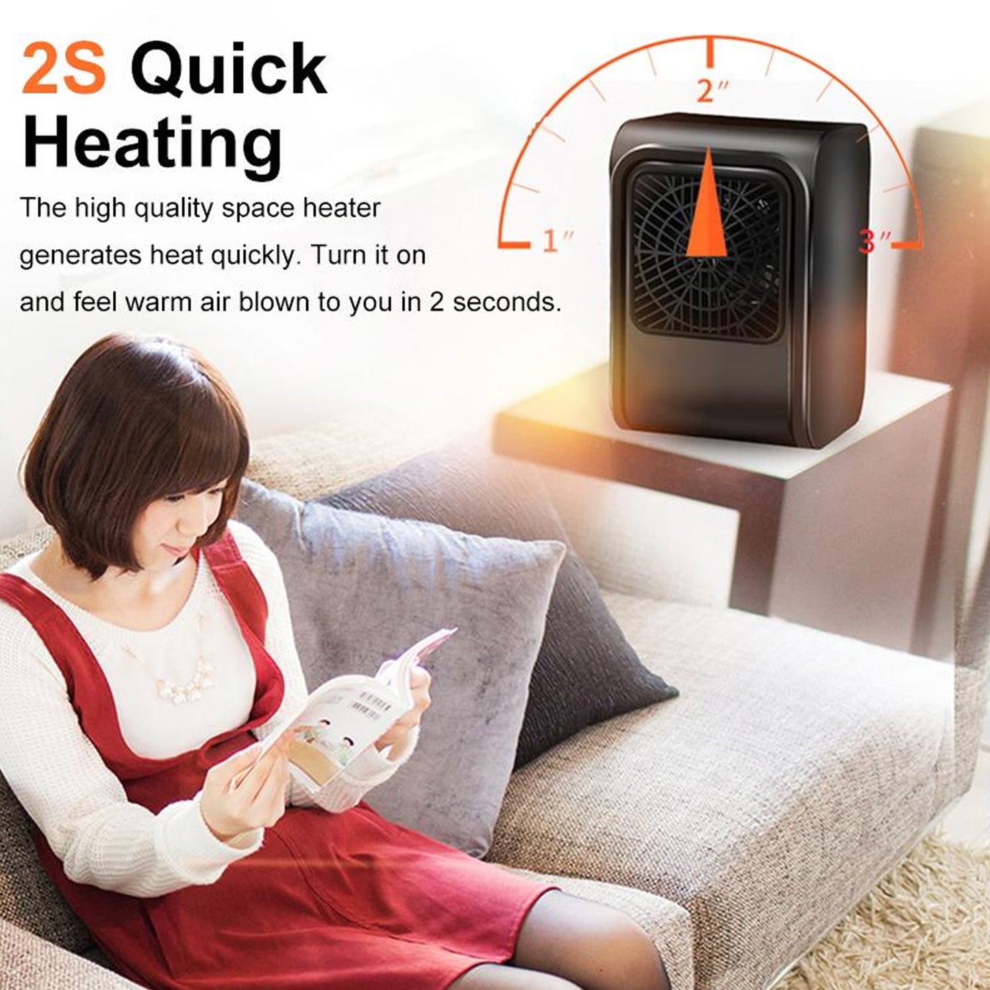 Warm Wind Room Heater 220V Heater For Office & Bedroom Use Heater SWASTIK CREATIONS The Trend Point