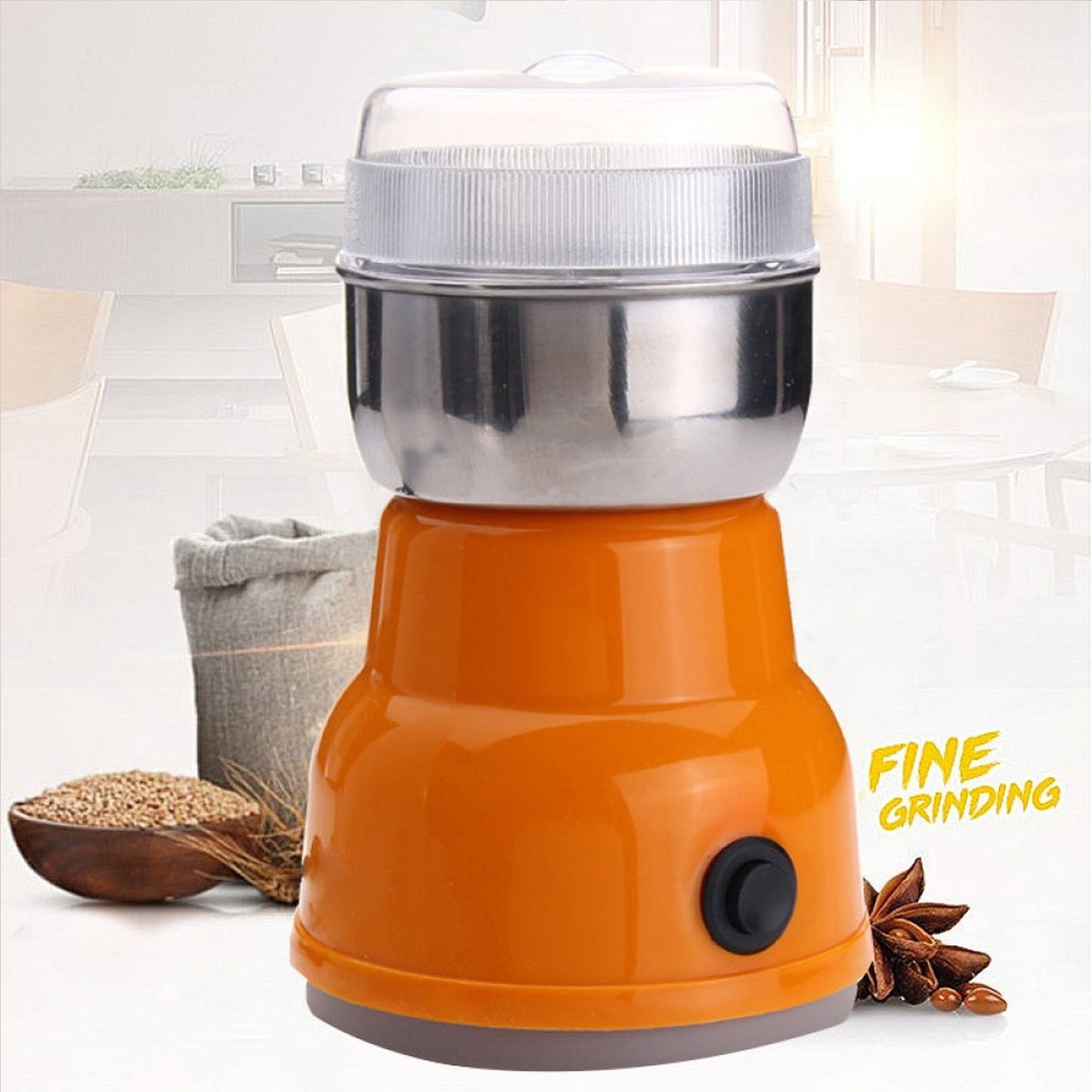 Multi Function Electric Small Food Grinder Grain Grinder (100-200w / 4 Blade / 1 Pc) SWASTIK CREATIONS The Trend Point