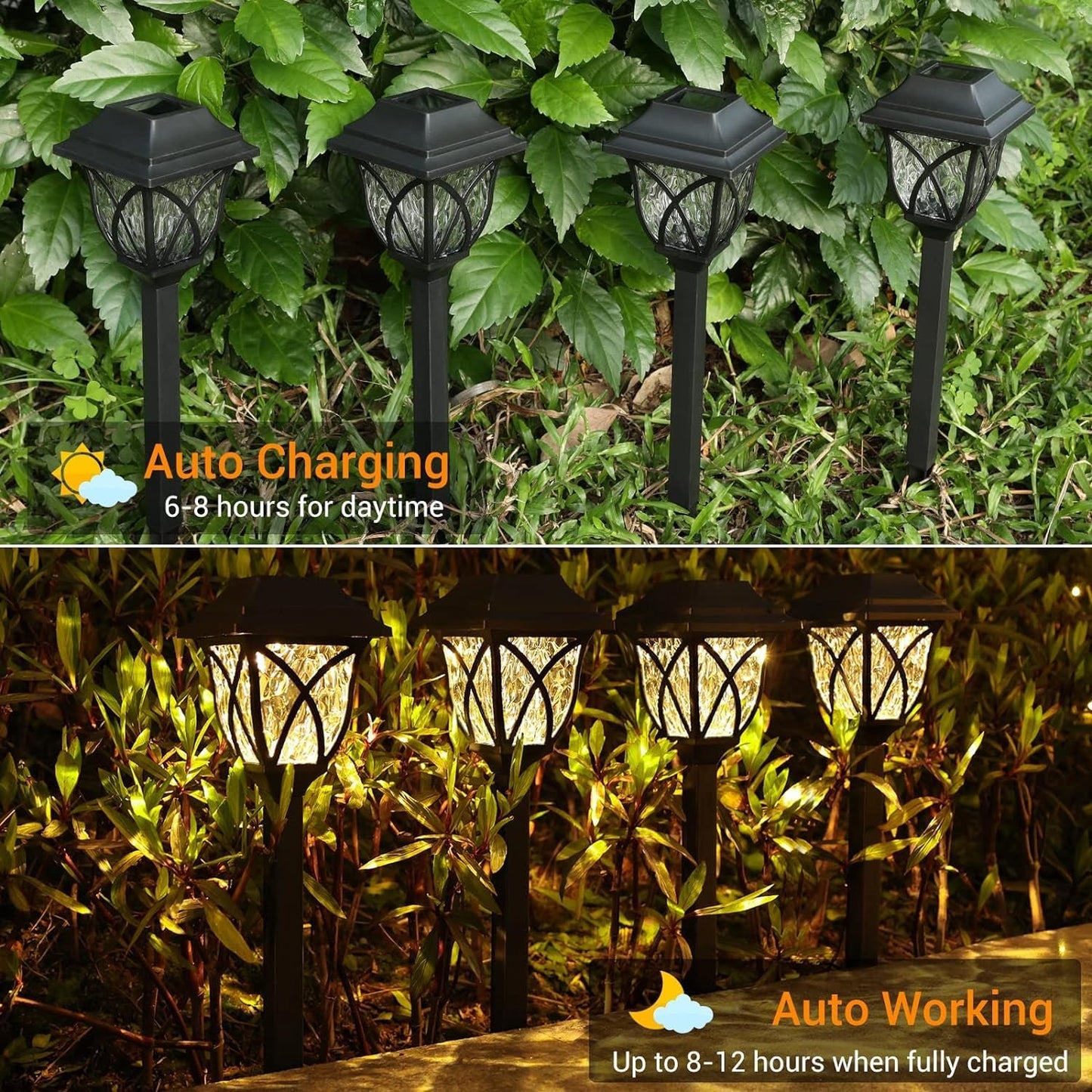 Solar Pathway Lights Outdoor Garden Lights (2 Pcs Set) SWASTIK CREATIONS The Trend Point