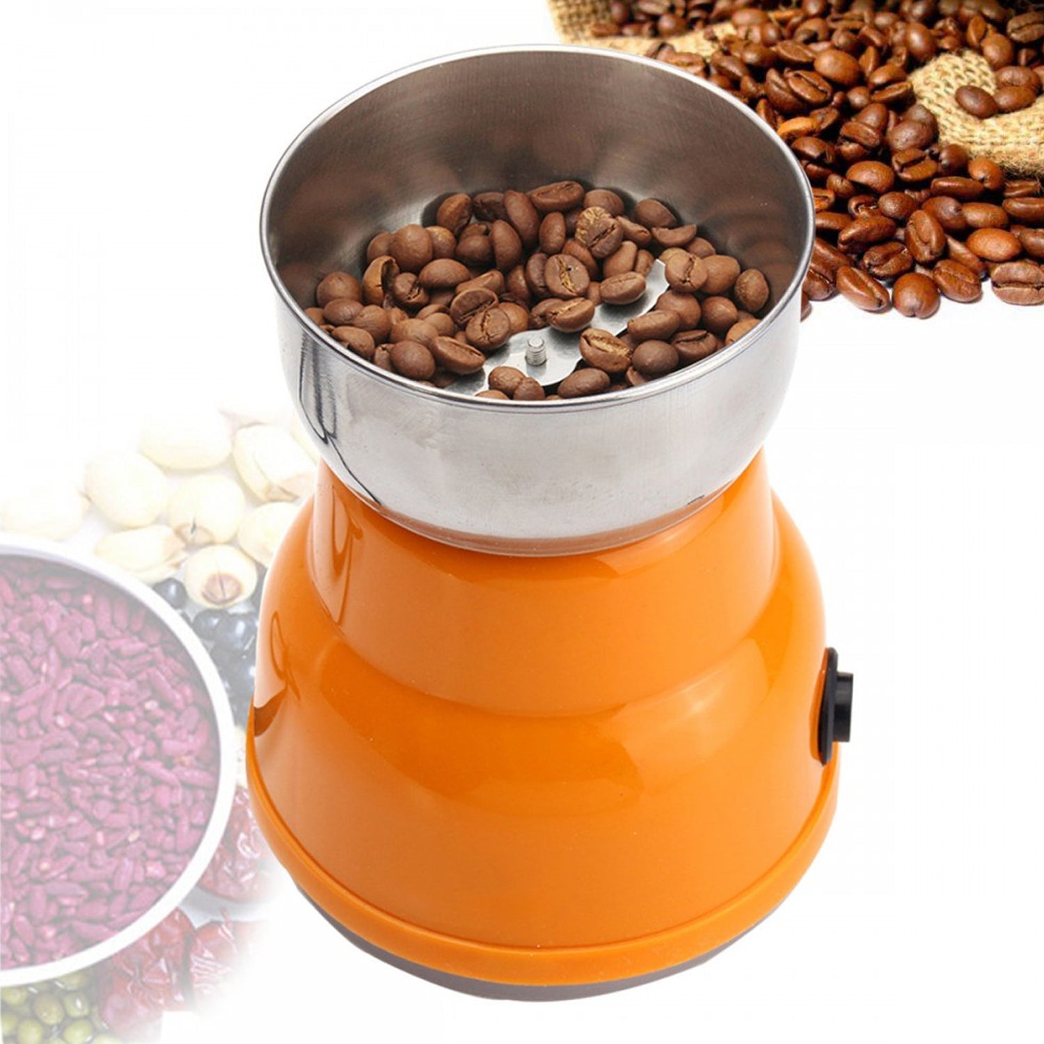 Multi Function Electric Small Food Grinder Grain Grinder (100-200w / 4 Blade / 1 Pc)