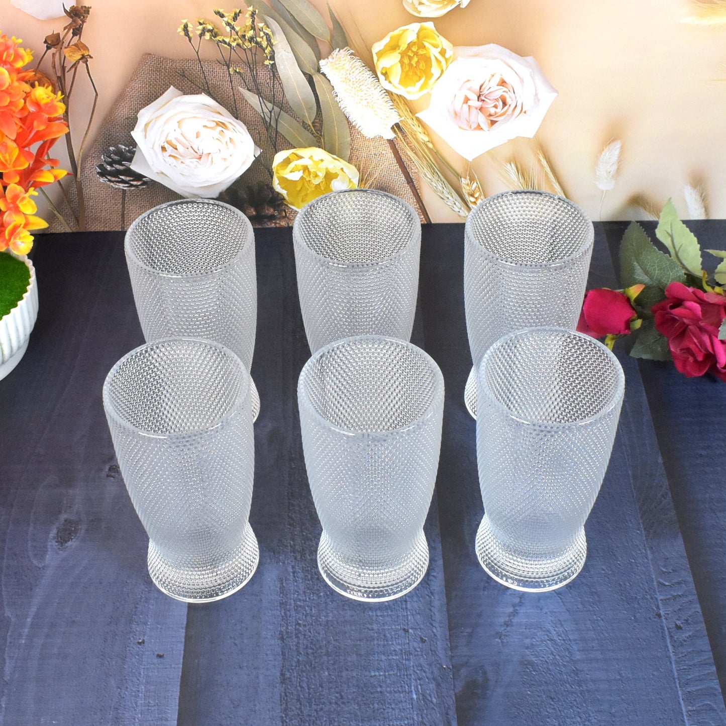 Juice water Glass Tumbler (Set of 6pcs) SWASTIK CREATIONS The Trend Point