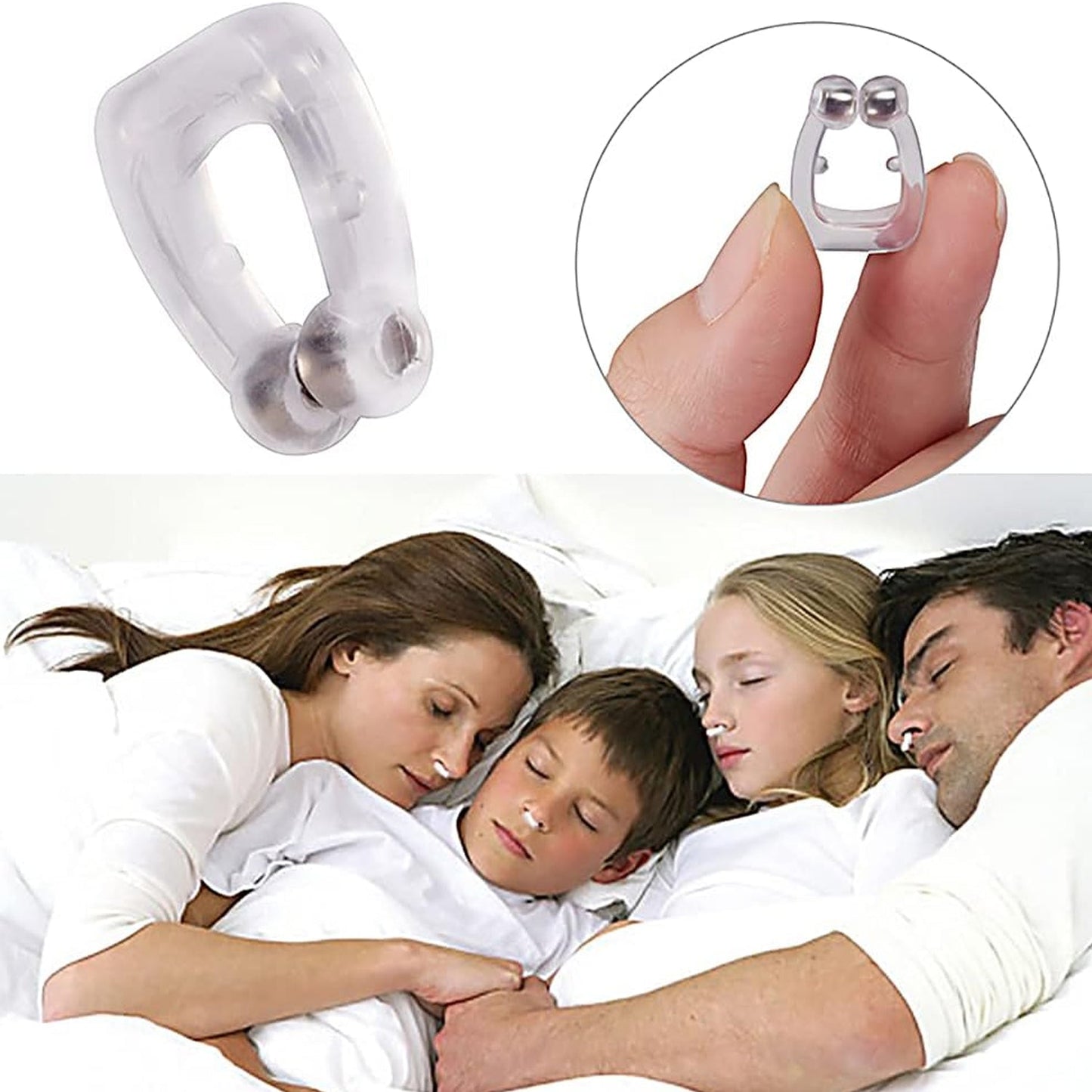 Anti Snore device for men and woman Silicone Magnetic Nose Clip For heavy Snoring sleeper, Snore Stopper, Anti Snoring Device (1 Pc) SWASTIK CREATIONS The Trend Point