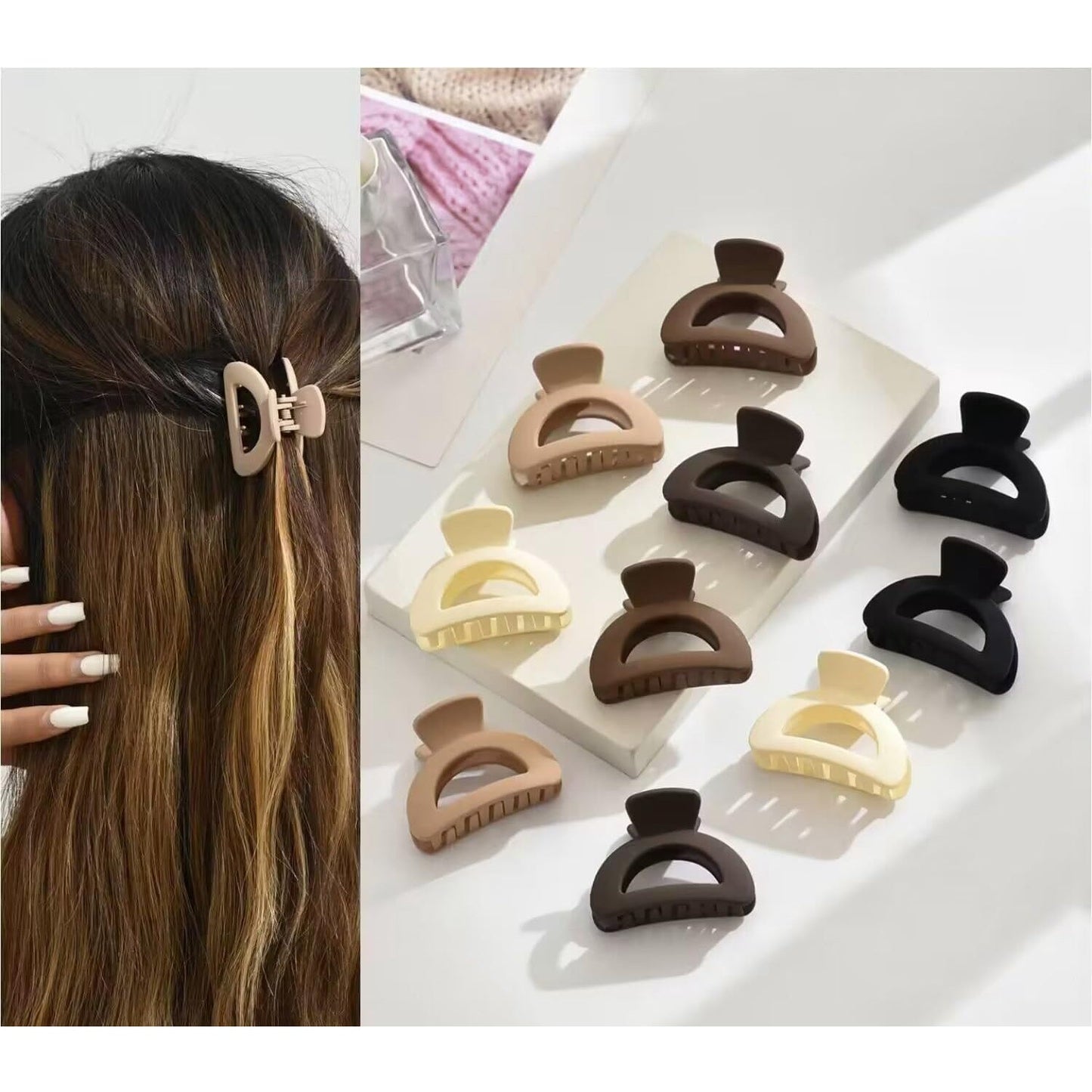 Plastic Small Hair Clips for Girls Kids Hair Accessories (3 Pcs Set / Mix Color & Design) SWASTIK CREATIONS The Trend Point