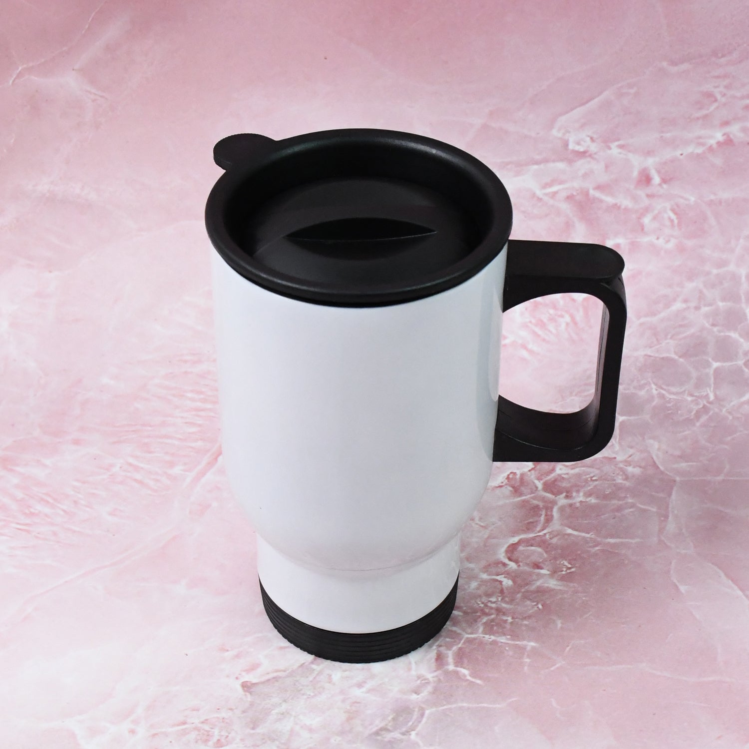 Stainless Steel Vacuum Insulated Mug with Lid (1 Pc / Mix Design & Color)