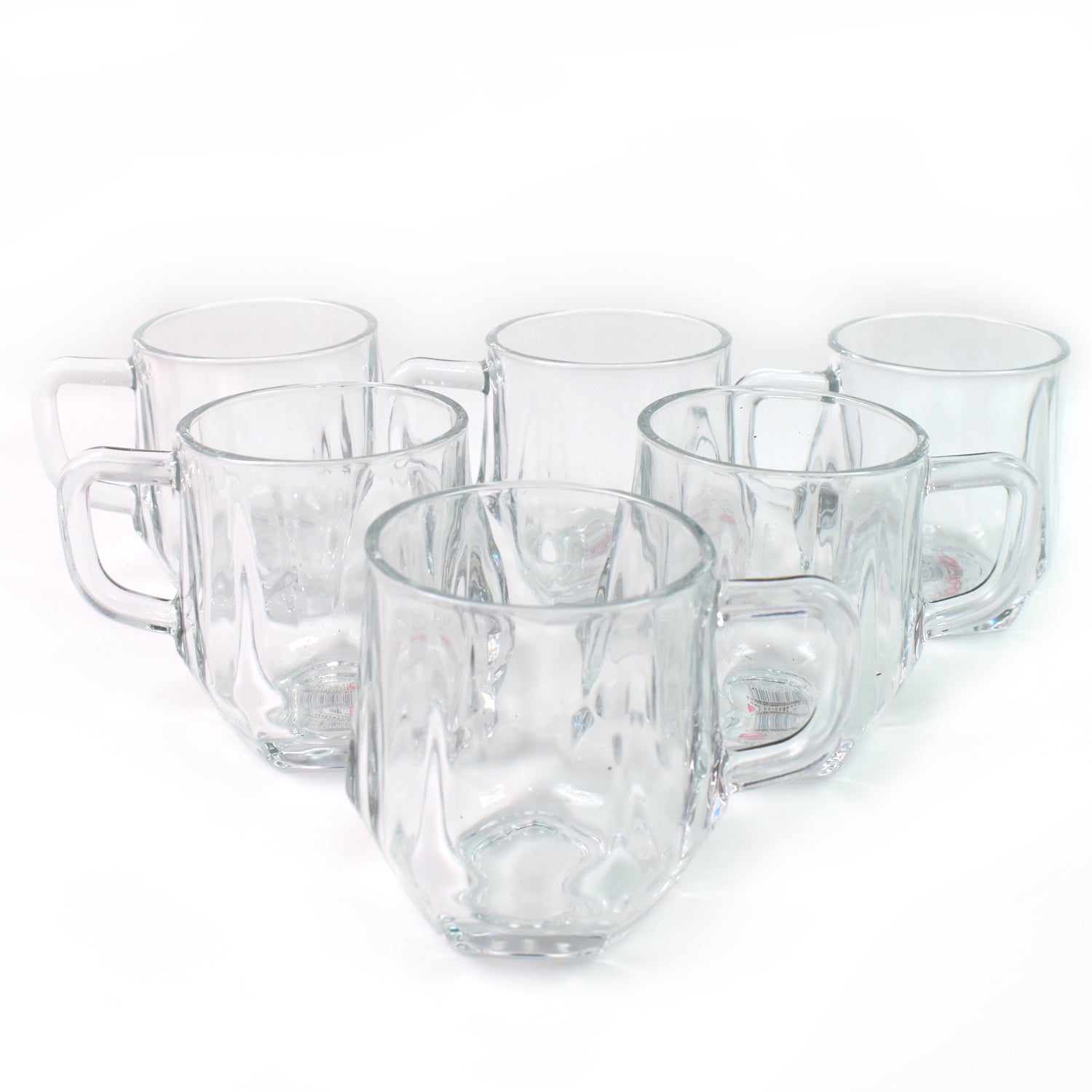 Glass Coffe & Tea Cup / Mug Enjoy Your Drink in Style (6 pcs Set / 300 ML)