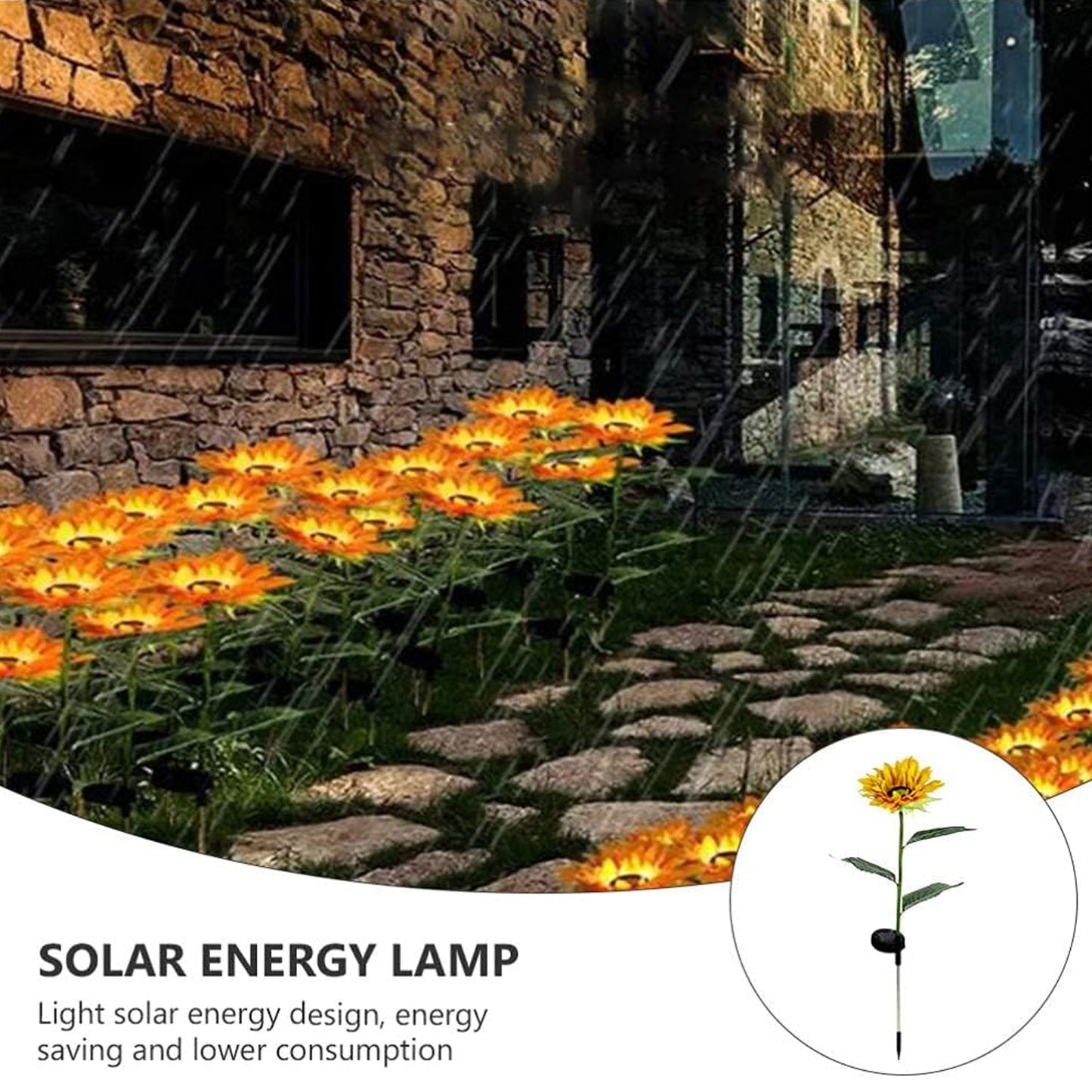 Solpex Solar Sunflower Stake Lights SWASTIK CREATIONS The Trend Point