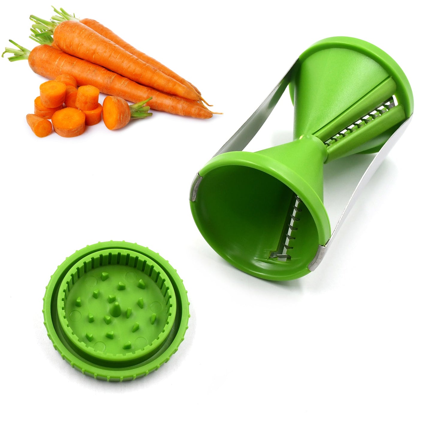 Portable Spiralizer Vegetable Slicer Handheld Spiralizer Peeler Stainless Steel Spiral Slicer For Salad Vegetables Fruit Slicer SWASTIK CREATIONS The Trend Point