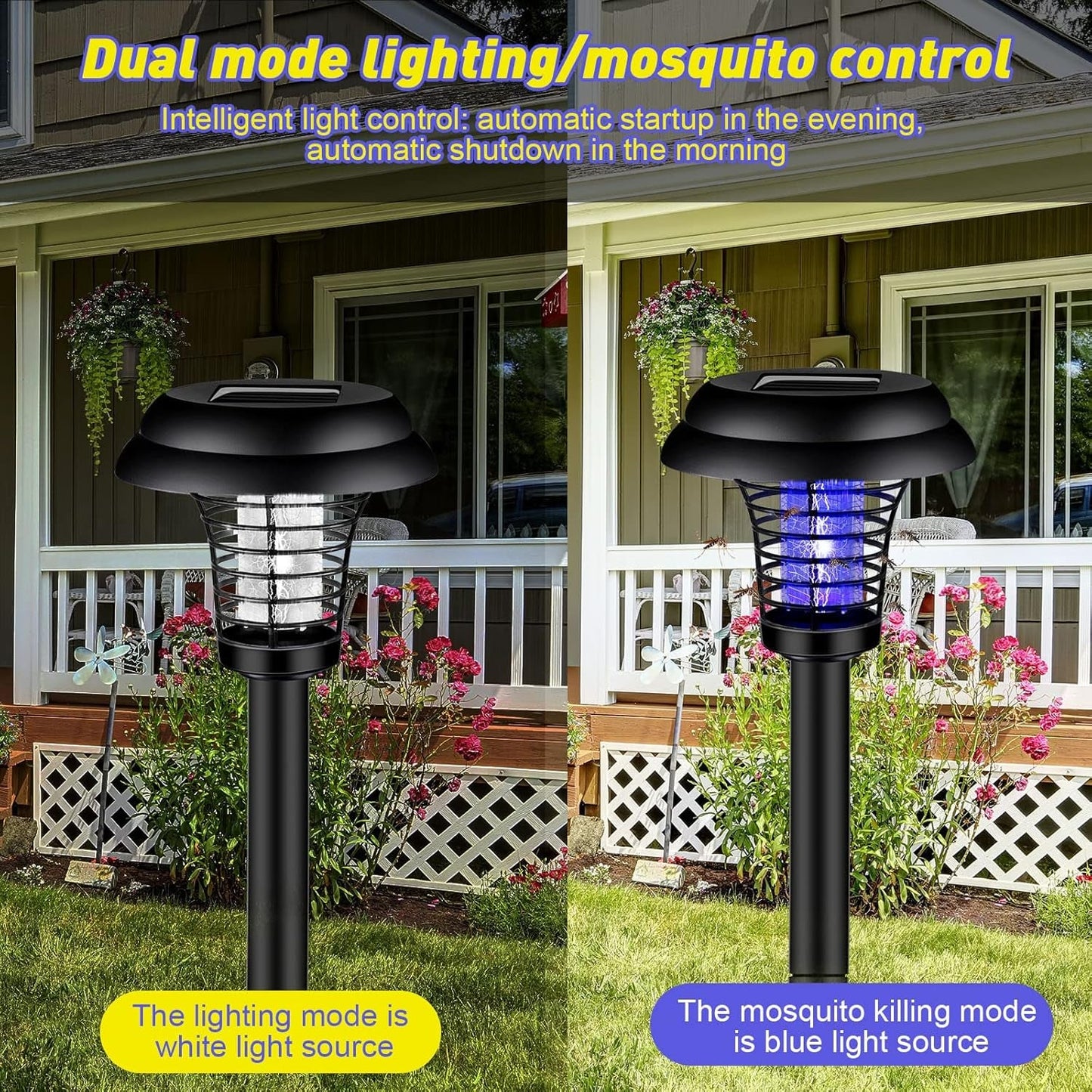 Medium Garden Solar Powered LED Mosquito Trap / Bug Zapper (1 Pc) SWASTIK CREATIONS The Trend Point