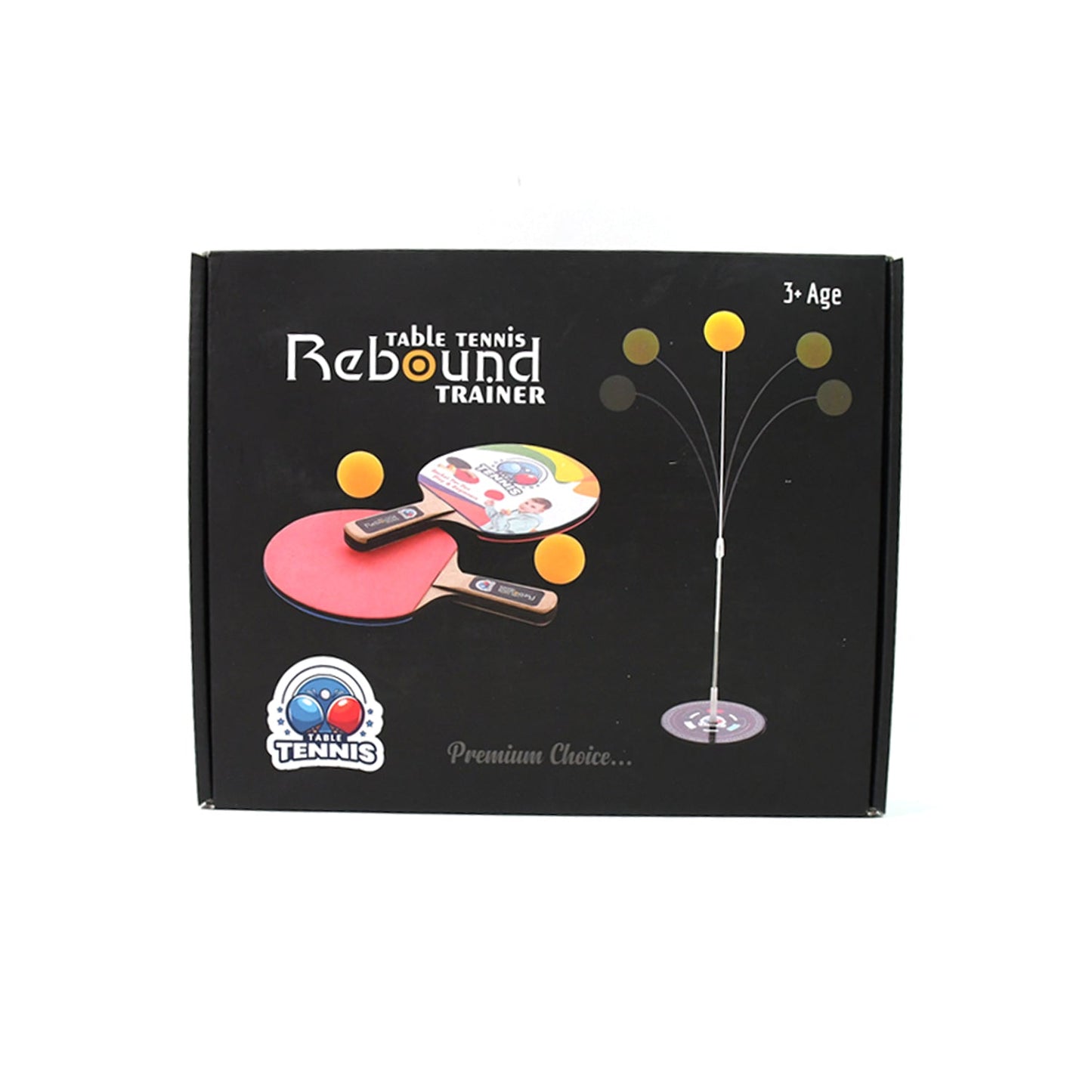 Portable Wiff Waff Rebound Table Tennis Trainer Set (1 Set) SWASTIK CREATIONS The Trend Point