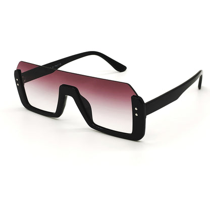 Black Tributo Square Sunglasses (SUN-LV-2129-BLK2BLK)