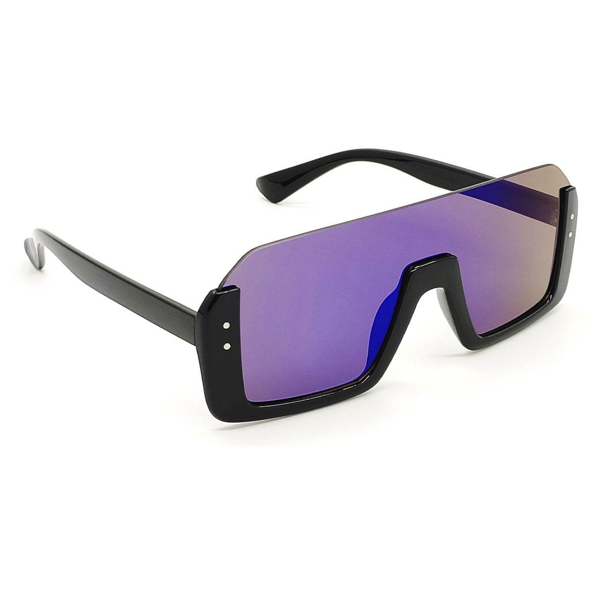 Blue Tributo Square Sunglasses (SUN-LV-2129-BLU3BLK)