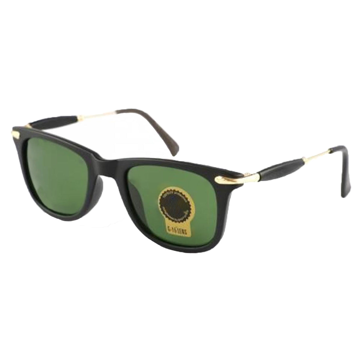 Green Enigte Square Sunglasses (SUN-RN-2148-GRN1GLD-M) SWASTIK CREATIONS The Trend Point