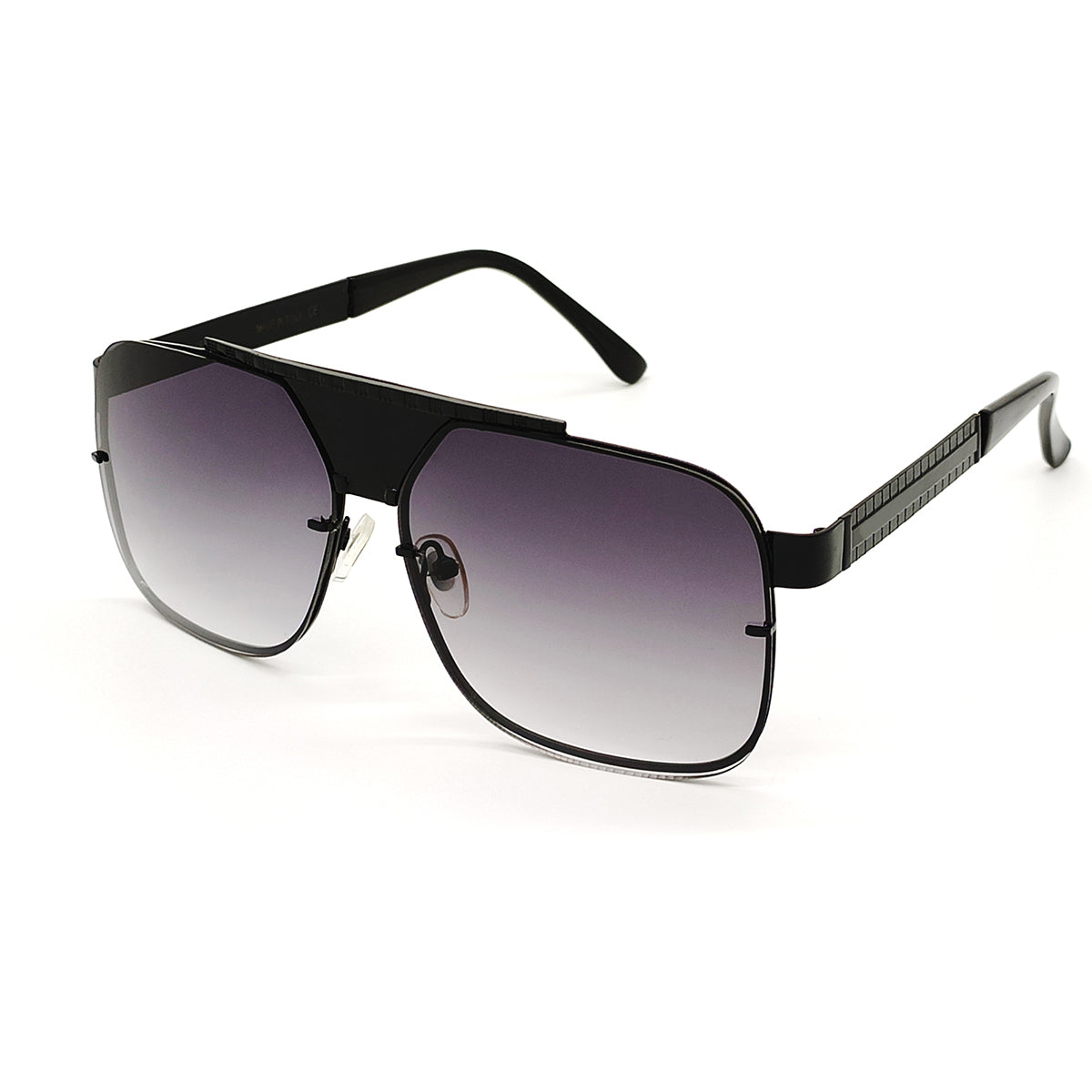 Black SELTOS Square Sunglasses (SUN-LV-5996-BLK2BLK) SWASTIK CREATIONS The Trend Point