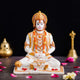 Lord Hanuman Sitting Statue with gada & Reading Book Decorative Showpiece (NMB-HN3)