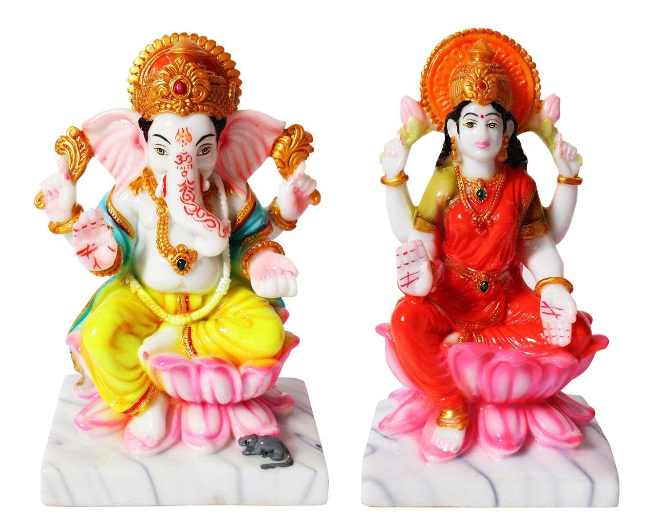 Ganesha Marble Statue (7 Inch) (MGL-01) SWASTIK CREATIONS The Trend Point