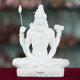 Marble Handmade Mahadev Shivaji Idol For Home Décor Handcrafted Showpiece For Table Décor( 8 INCHES HEIGHT) (MS-1)