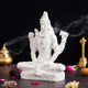 Handicraft Marble dust Lord Shiv ji Statue for Pooja, Car Dashboard I Shiva Idol I Bholenath I Mahakal I Adiyogi Statue I Office Table (NMB-SHIV1)