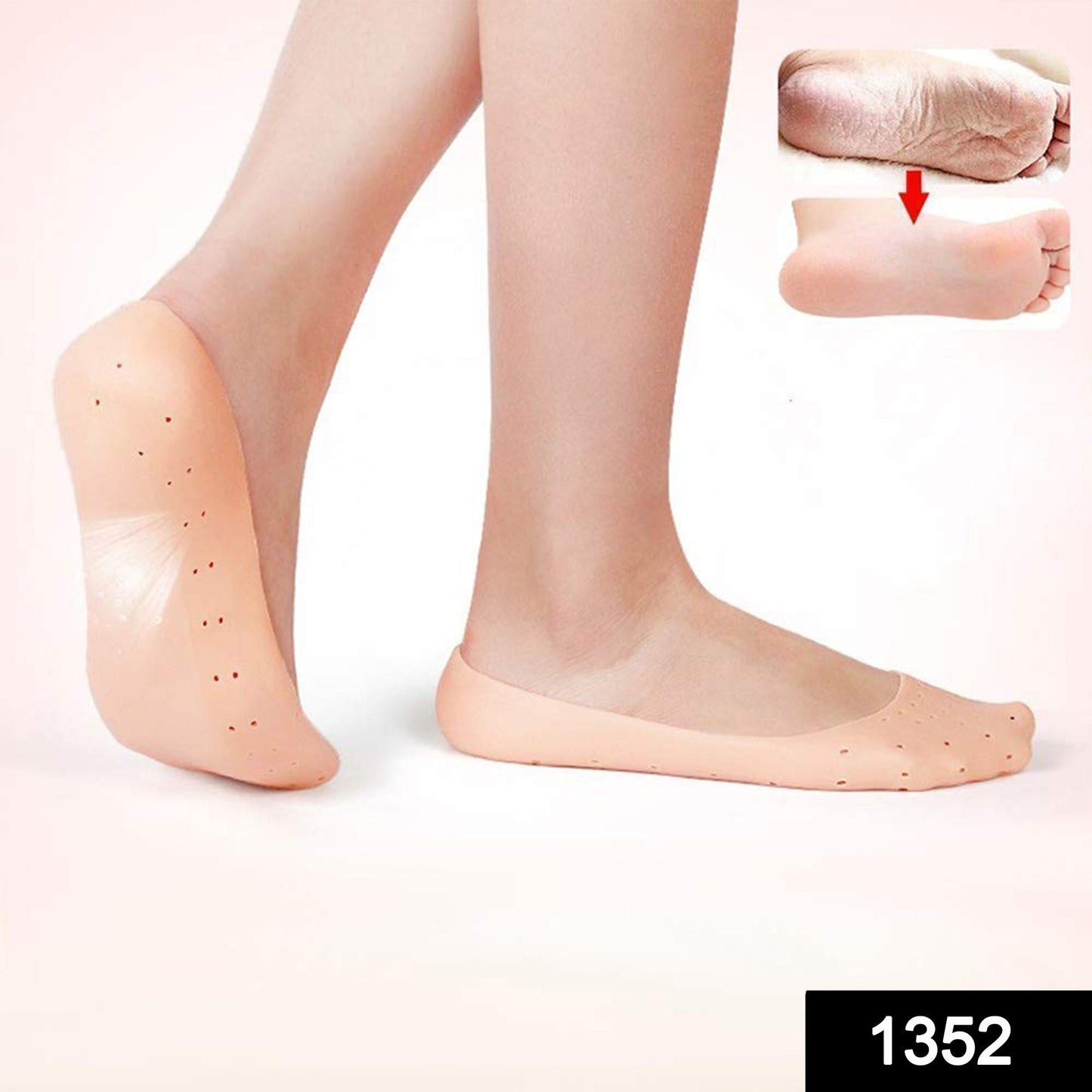 Anti Crack silicone Gel Foot Protector Moisturizing Socks SWASTIK CREATIONS The Trend Point