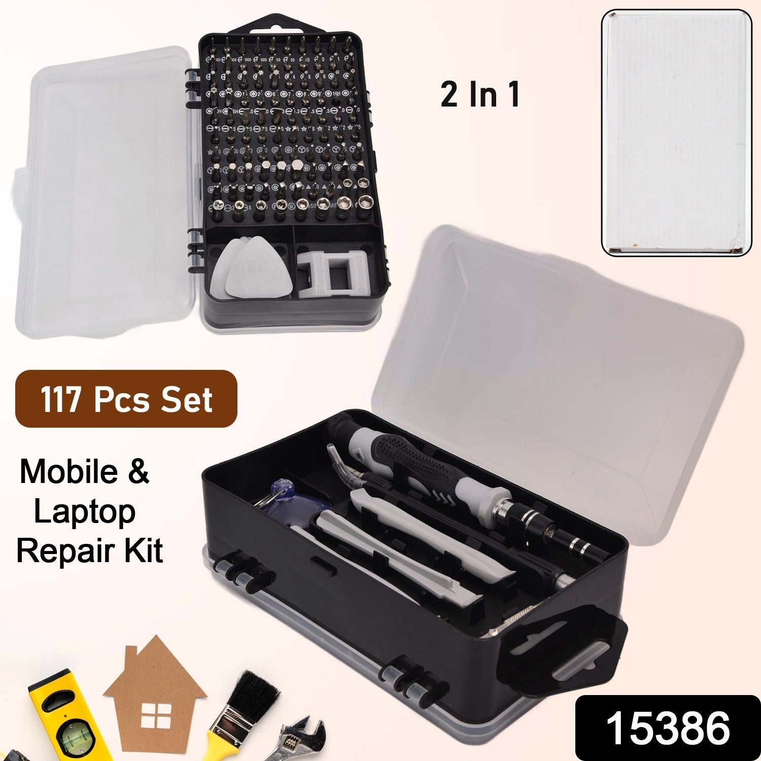 Screwdriver Electronic Laptop, Mobile Repair Tool Kit (117 Pcs Set)