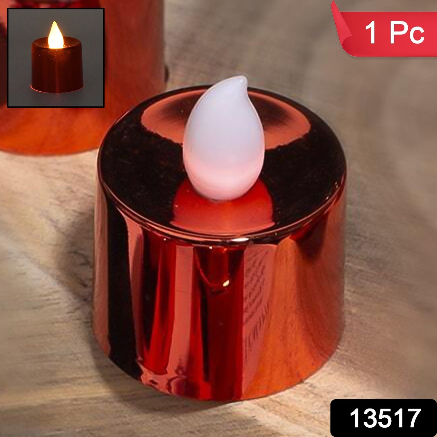 Electrical Candles Diya LED Tea Light (1 Pc / Multicolor) SWASTIK CREATIONS The Trend Point