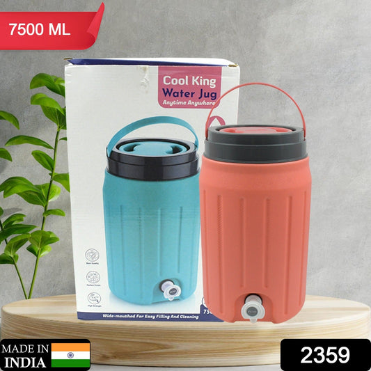 Insulated Plastic Water Rover Jug with a Sturdy Handle, Water Jug Camper with Tap Plastic Insulated Water Water Storage Cool Water Storage for Home & Travelling (2500ML, 7500ML, 12000ML) - SWASTIK CREATIONS The Trend Point