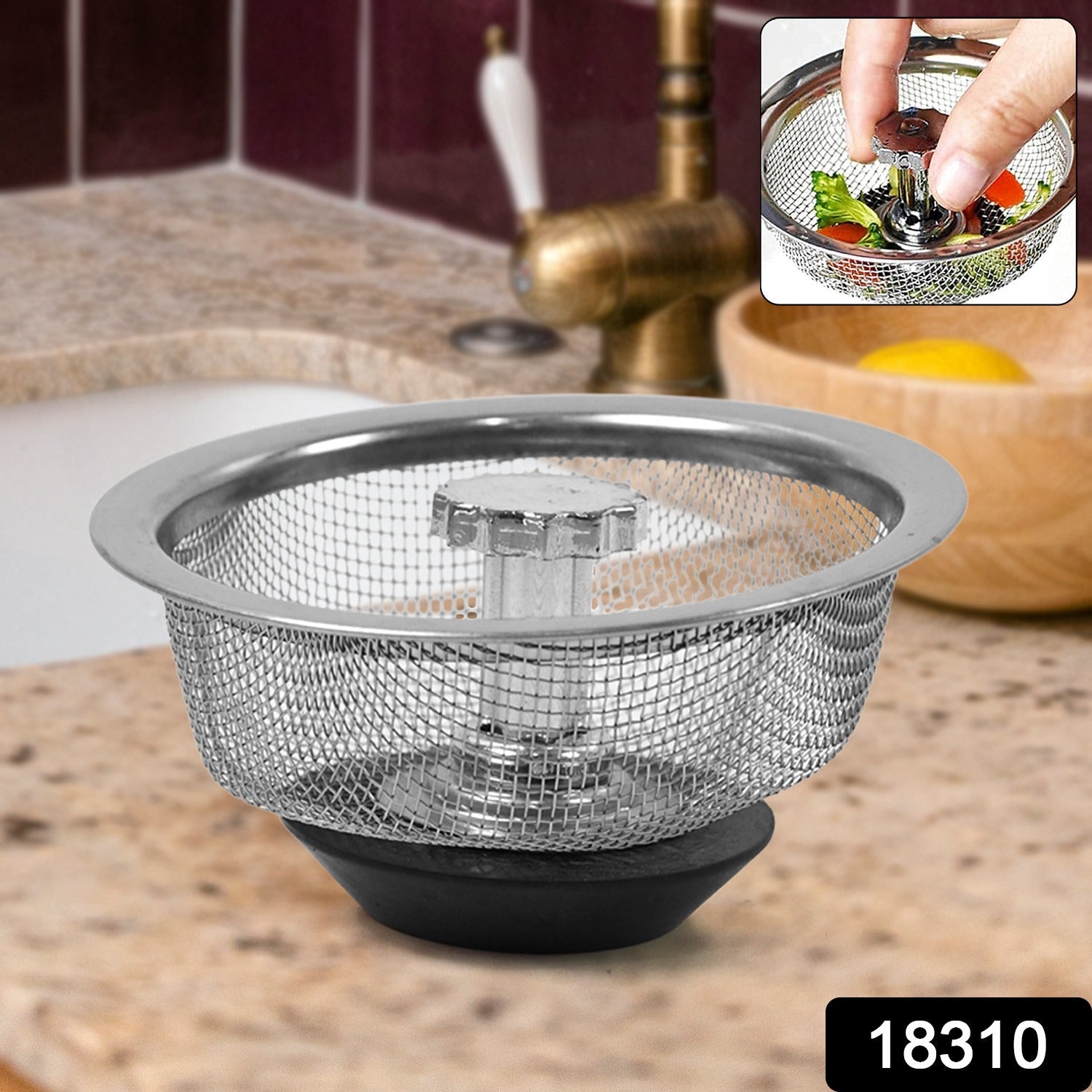 Stainless Steel Sink Strainer Basket Strainer Kitchen Sink Strainer (1 Pc)