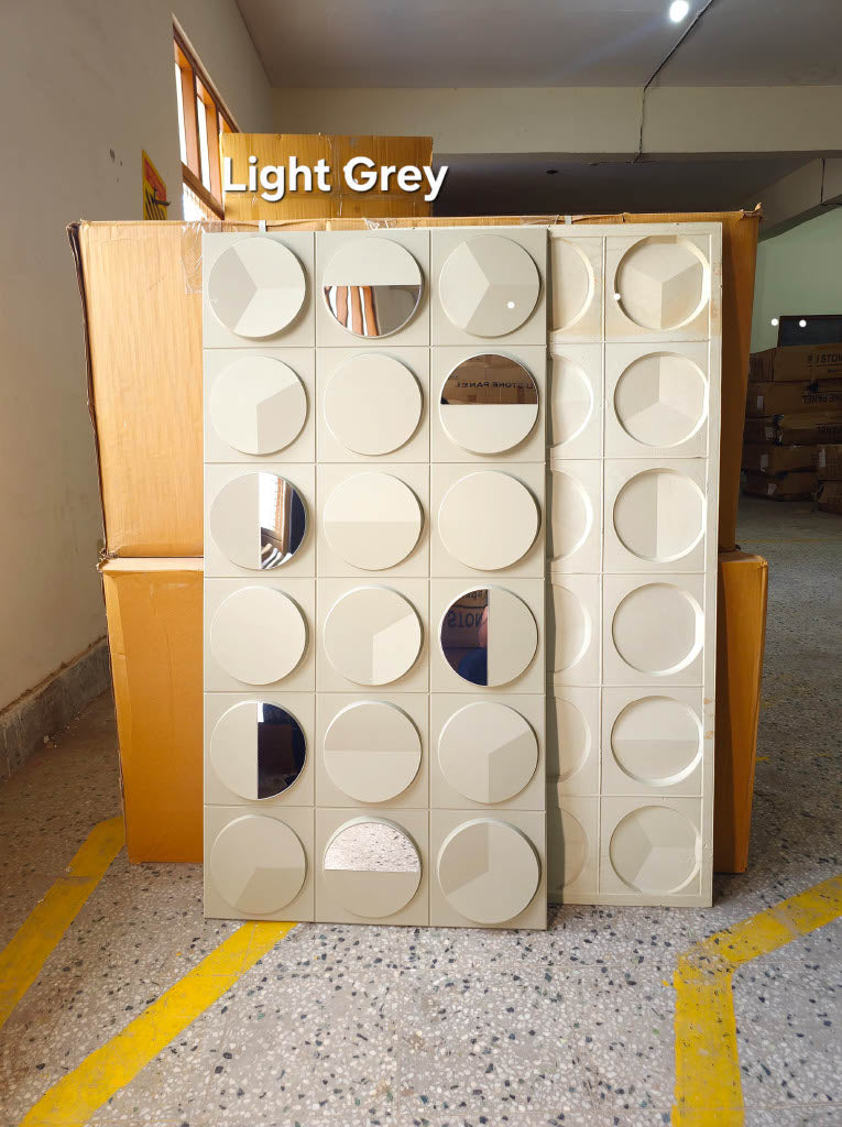 #GrovaStone 112 Mirror – 25mm PU Stone Finish Panels - Size 2x4ft - 5 color options - Min 8Pcs