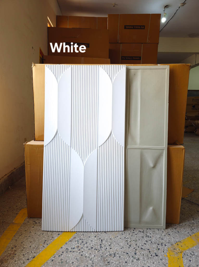 #Fluted Wings PU Panel New Design- 30mm thickness - Size 2x4ft - 4 color options - Min 8Pcs
