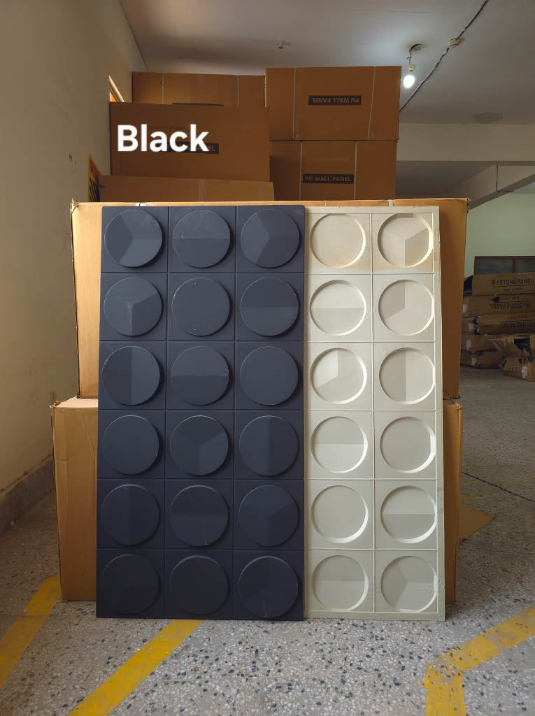 #GrovaStone 112 Without Mirror – 25mm PU Stone Finish Panels - Size 2x4ft - 5 color options - Min 8Pcs