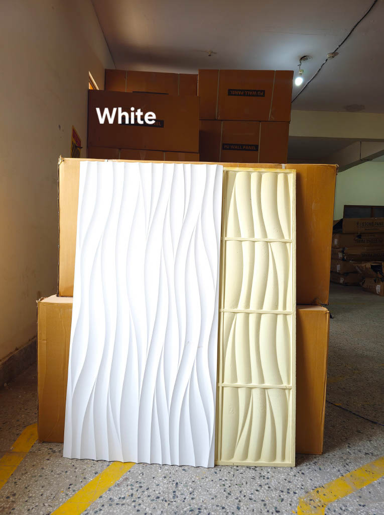 #Fluid Stone PU Panel New Design- 30mm thickness - Size 2x4ft - 4 color options - Min 8Pcs