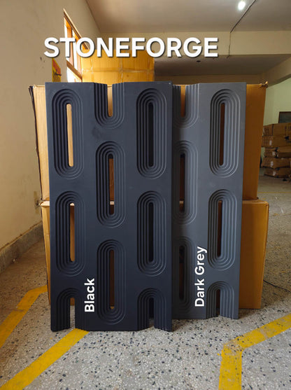 #StoneForge 109 Without Mirror - PU Panels Fluted Cutout Design- 40mm thickness - Size 2x4ft - Min 8Pcs - 5 color options