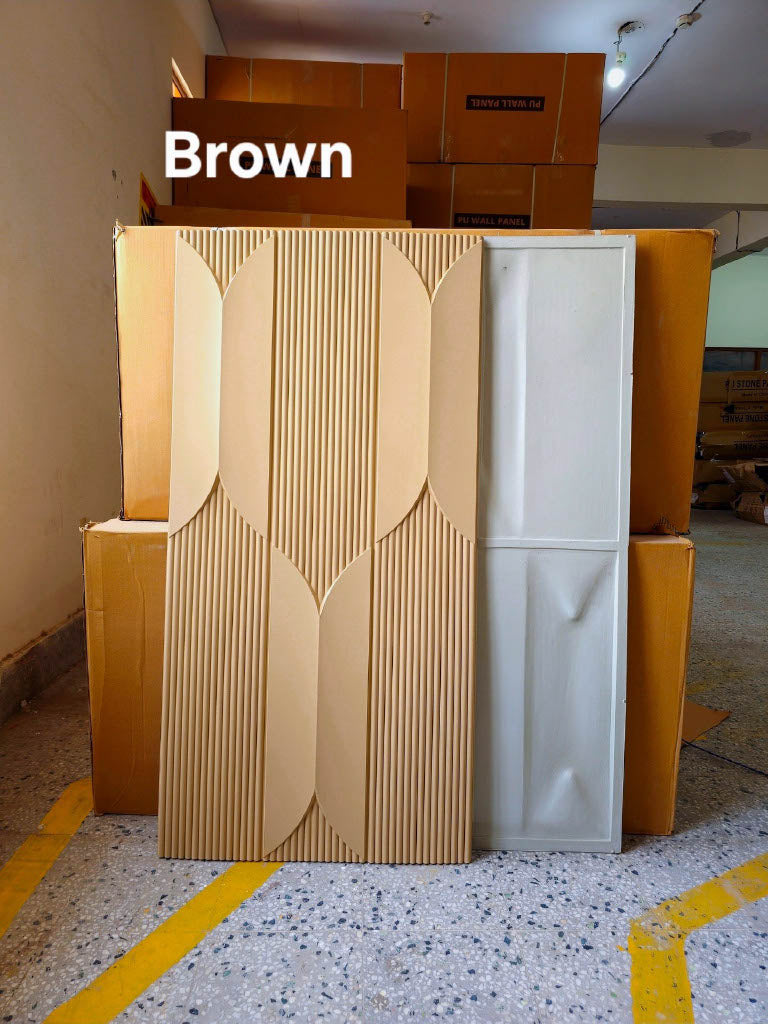 #Fluted Wings PU Panel New Design- 30mm thickness - Size 2x4ft - 4 color options - MOQ 8Pcs