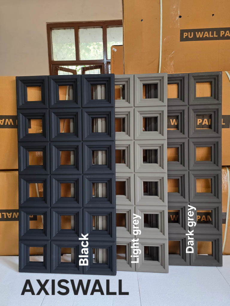#AxisWall Without Mirror 103 – 40mm PU Stone Finish Panels - Size 2x4ft- 5 color options