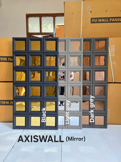 #AxisWall Mirror 103 – 40mm PU Stone Finish Panels - Size 2x4ft- 5 color options