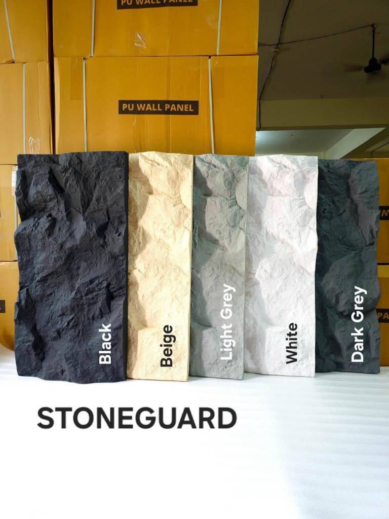 #StoneGuard101 - 100mm PU stone Panels (Size 2*4ft) - 5 colors option- MOQ 8Pcs