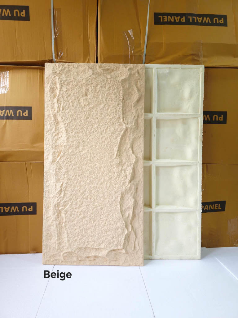 Economic Series - 50mm PU stone Panels - Size 2*4ft - MOQ 8Pcs